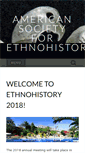 Mobile Screenshot of ethnohistory.org